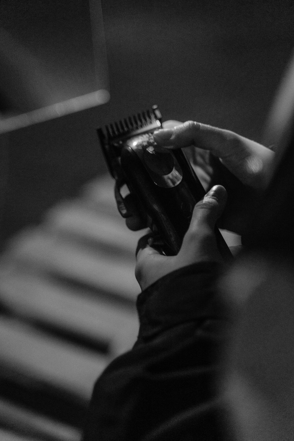 Hair clippers at work
